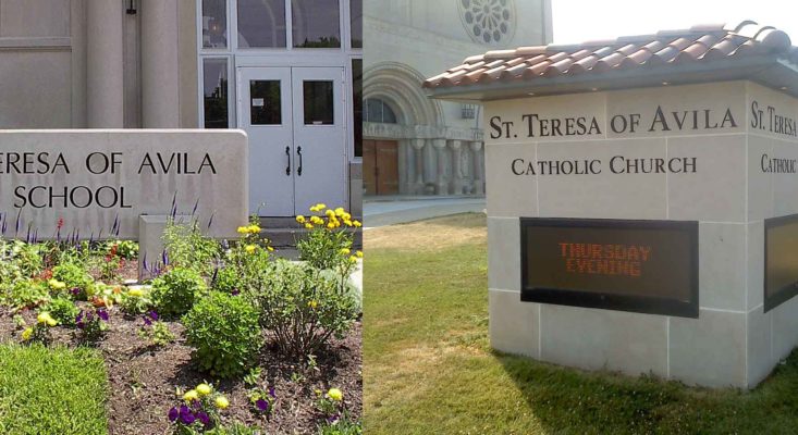 Engraved Stone Signs for St Teresa Parish